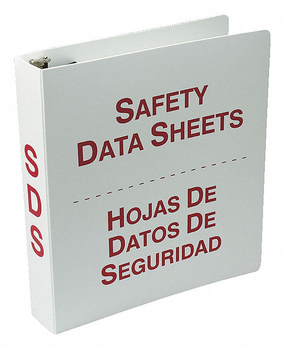 Binder Red/White 11-3/4 in W Bilingual