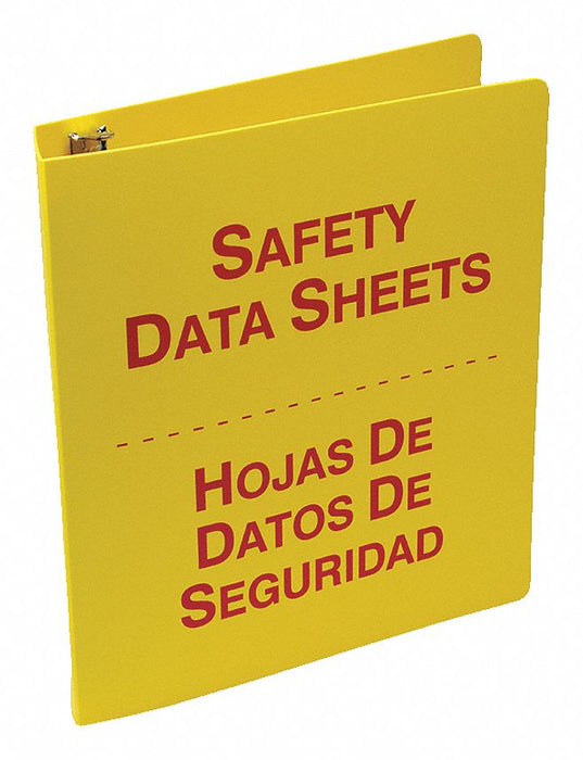 Binder Red/Yellow 11-3/4 in W Bilingual