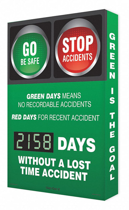Electronic Scoreboard 28in x 20in Green