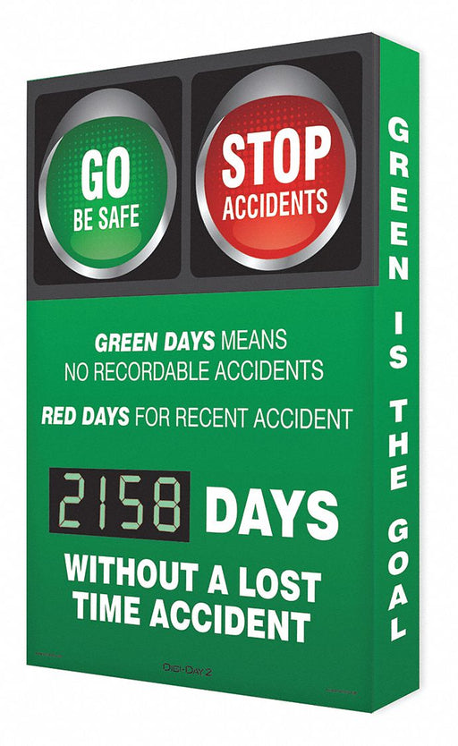 Electronic Scoreboard 28in x 20in Green