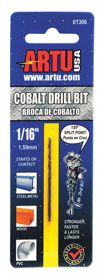 Jobber Bit 1/16 in Cobalt Steel