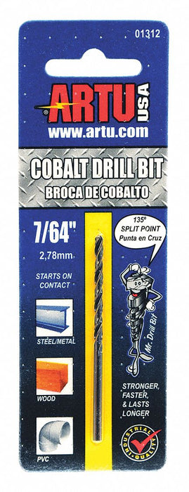 Jobber Bit 7/64 in Cobalt Steel