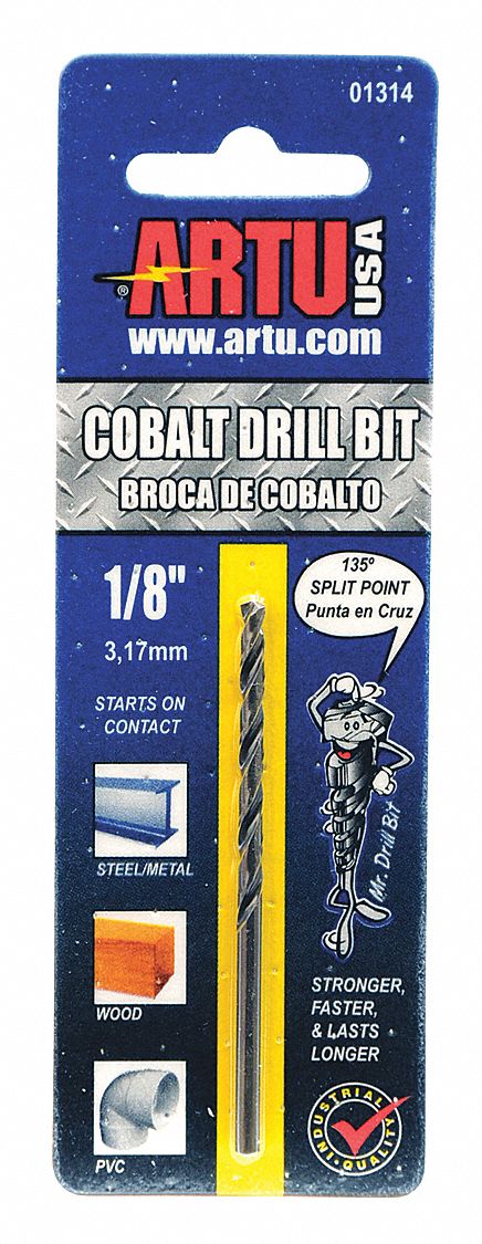 Jobber Bit 1/8 in Cobalt Steel