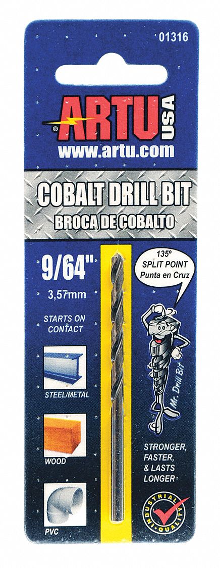Jobber Bit 9/64 in Cobalt Steel