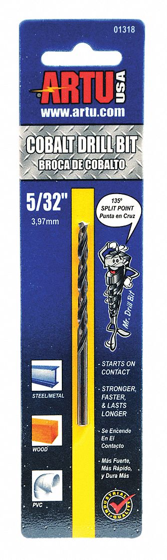Jobber Bit 5/32 in Cobalt Steel