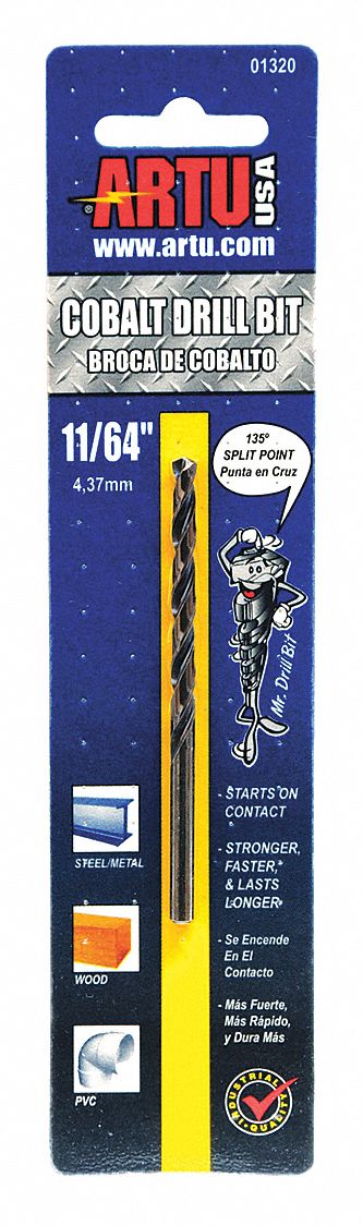 Jobber Bit 11/64 in Cobalt Steel