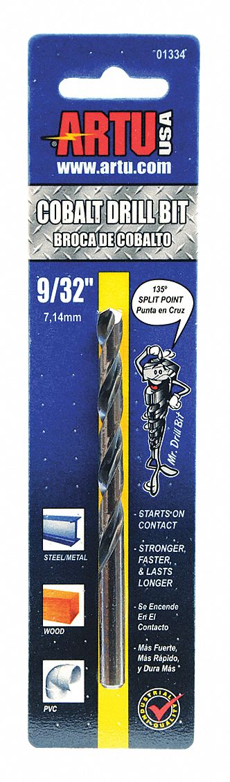 Jobber Bit 9/32 in Cobalt Steel