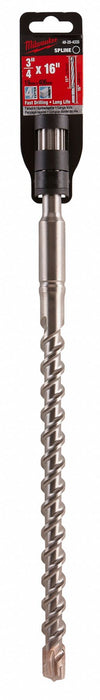 Hammer Drill Bit Spline 3/4x16 In