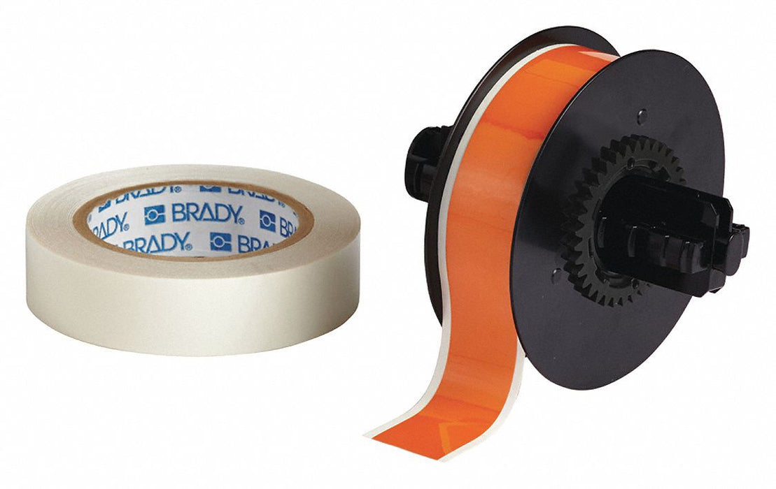 Label Tape Cartridge Orange 1-1/8 in.W