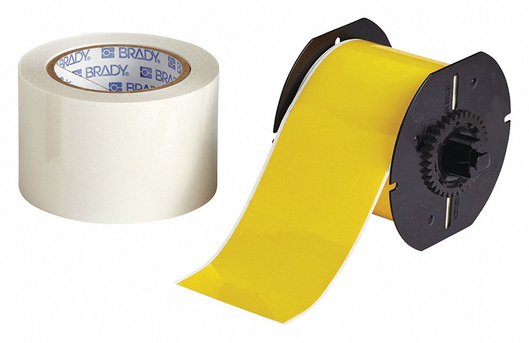 ContinuousLabelStock Yellow Gloss 3inW