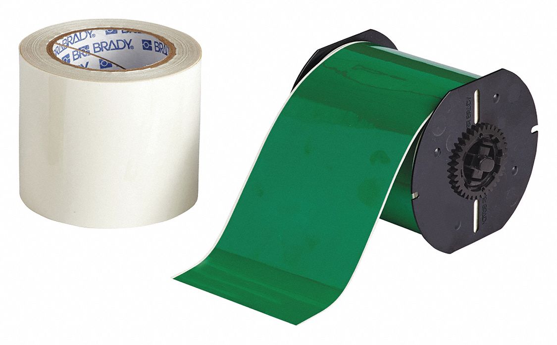 Label Tape Cartridge Green 4 in.W