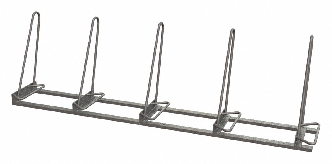 Bike Rack Silver Color 5 Cap. 22 W