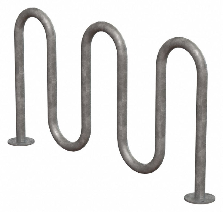 Bike Rack Silver Color 7 Cap. 3 W