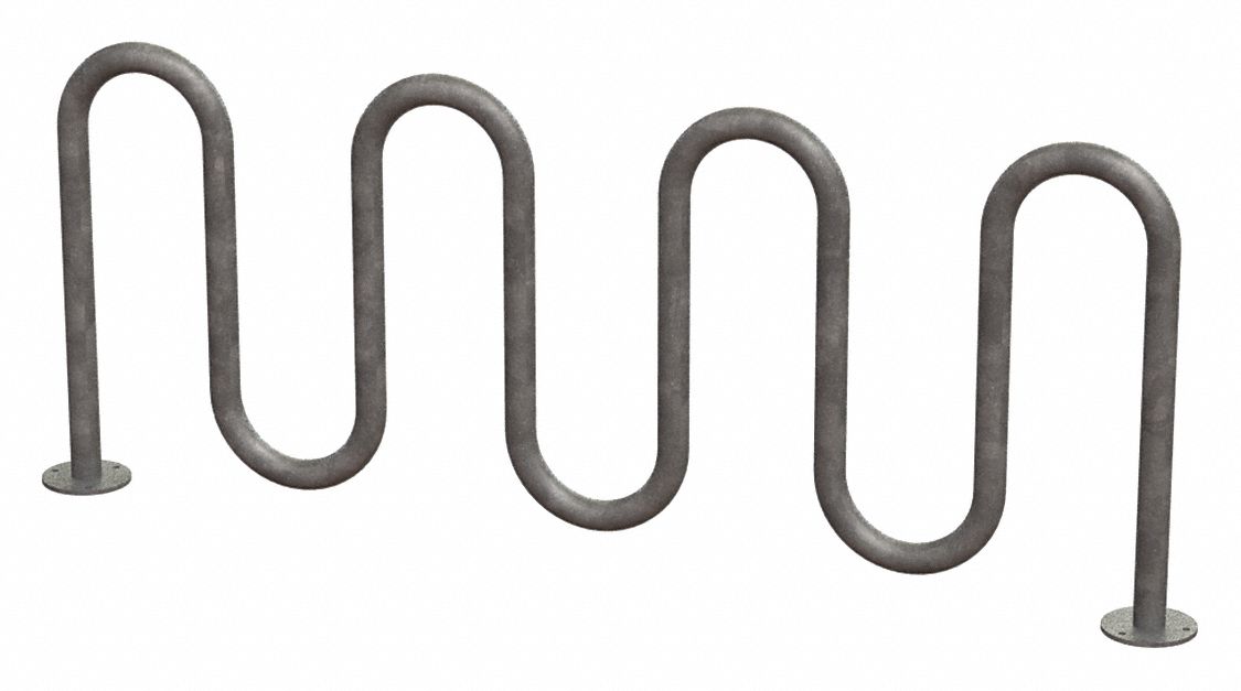 Bike Rack Silver Color 9 Cap. 3 W