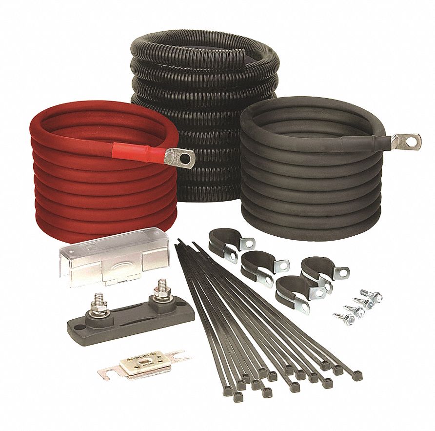 Battery Charger Install Kit 12ft Cable L