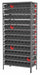 Bin Shlvng 18x79x36in Black Red