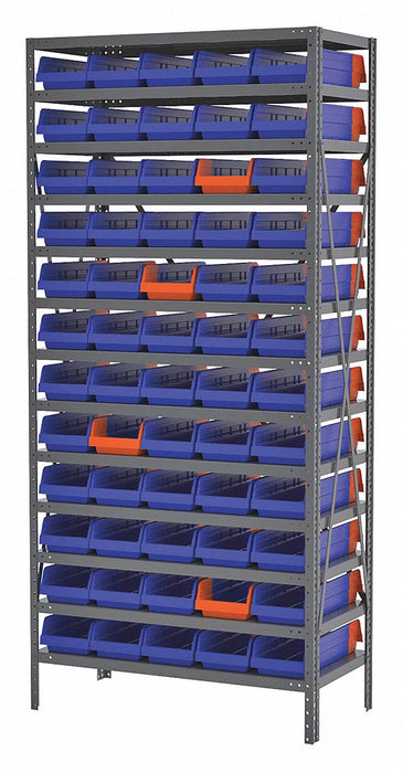 K5256 Bin Shlvng 18x79x36in Blue Orange