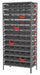 K5256 Bin Shlvng 18x79x36in Black Red