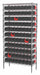 Bin Shlvng 14x74x36in Black Red