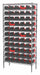 Bin Shlvng 14x74x36in Black Red