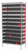 K6935 Bin Shlvng 18x74x36in Black Red