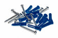 Mounting Hardware Plastic SS Blue PK24