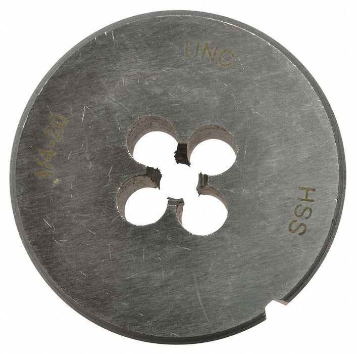 Die 1/4in-20NC Solid 1-1/2in O.D.