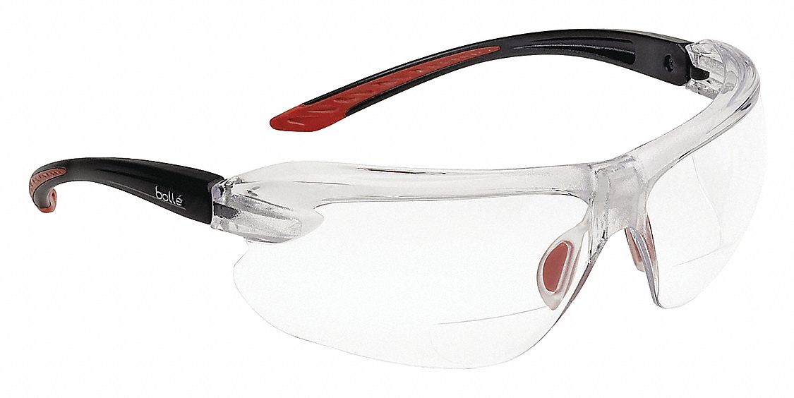 ReaderSafetyGlasses Clr Platinum Blk/Rd