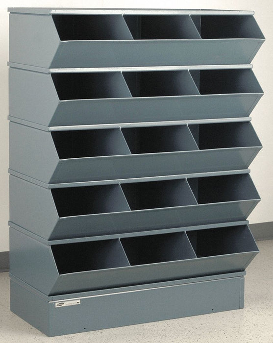 J4611 Sectional Bin Unit 15 Gray 50-3/8 in H