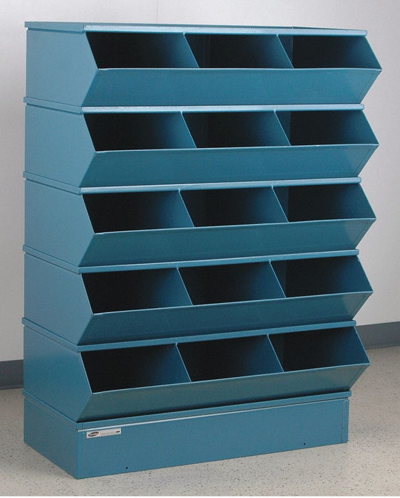 J4611 Sectional Bin Unit 15 Blue 50-3/8 in H