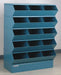 J4611 Sectional Bin Unit 15 Blue 50-3/8 in H