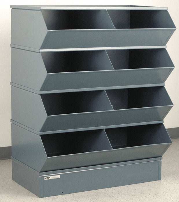 J4614 Sectional Bin Unit 8 Gray 49-1/2 in H