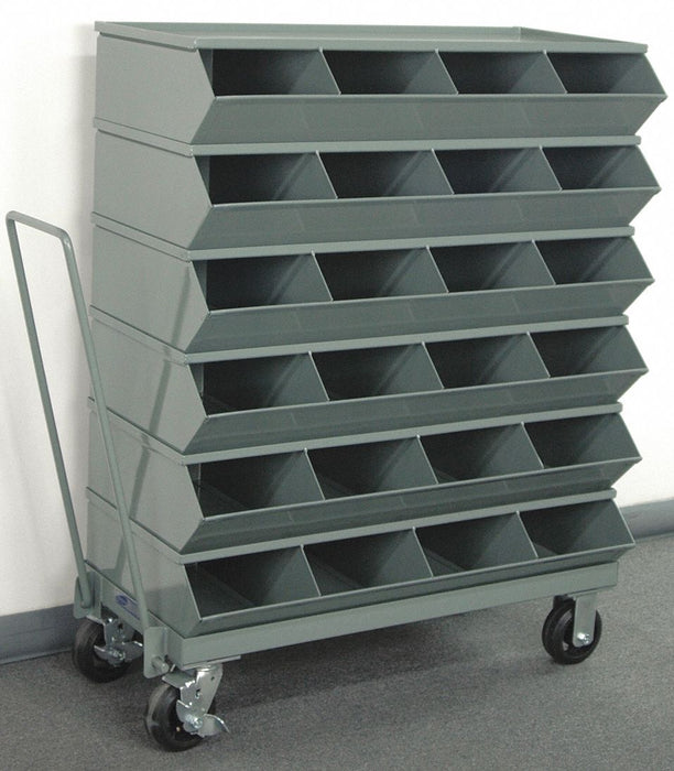Sectional Bin Unit 24 Gray 46-7/8 in H