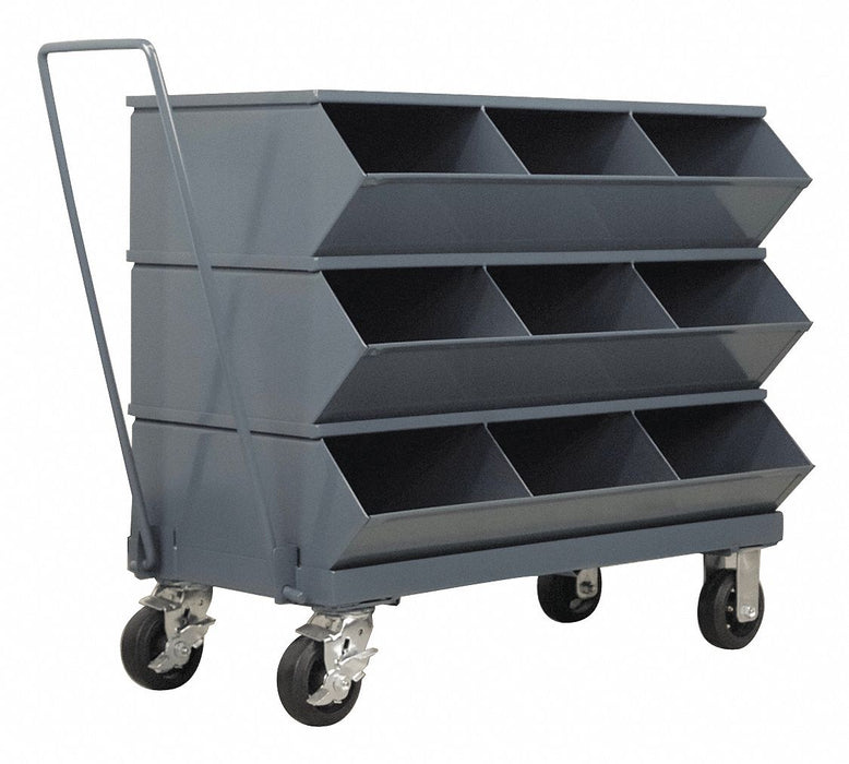 Sectional Bin Unit 9 Gray 32 in H