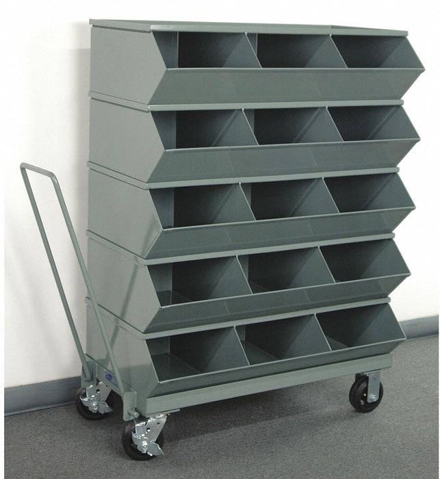 J4622 Sectional Bin Unit 15 Gray 49-3/4 in H