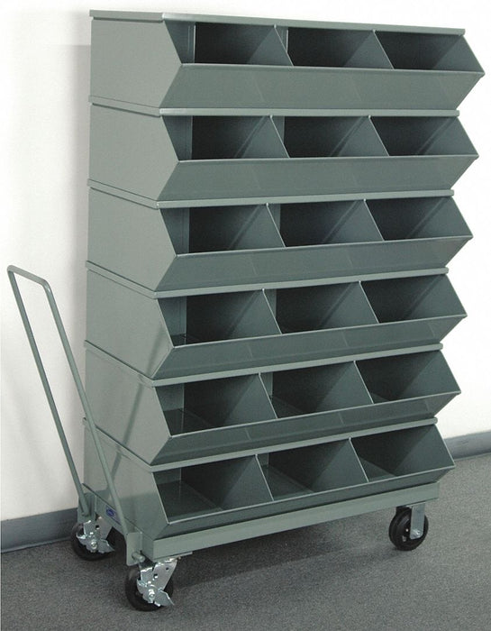 Sectional Bin Unit 18 Gray 58-5/8 in H