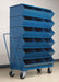 Sectional Bin Unit 18 Blue 58-5/8 in H
