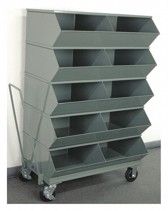 Sectional Bin Unit 10 Gray 58-5/8 in H