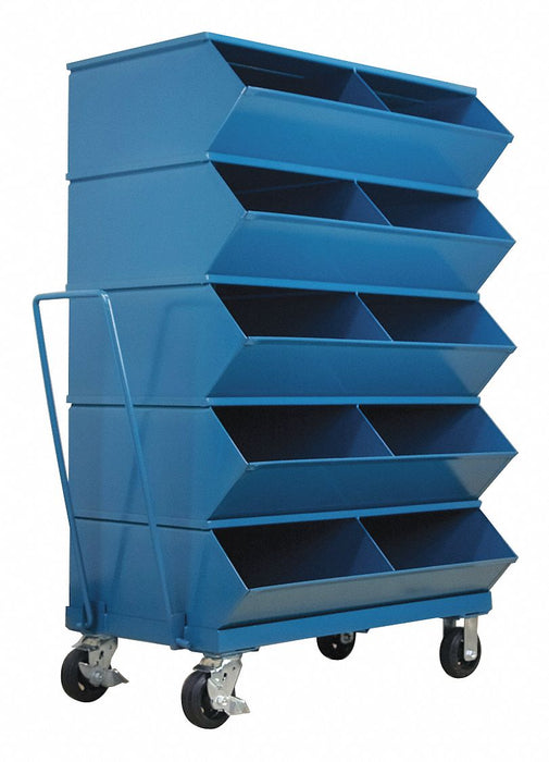 Sectional Bin Unit 10 Blue 58-5/8 in H
