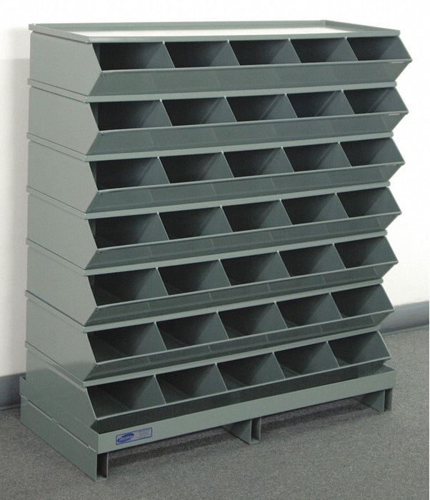 Sectional Bin Unit 35 Gray 41 in H
