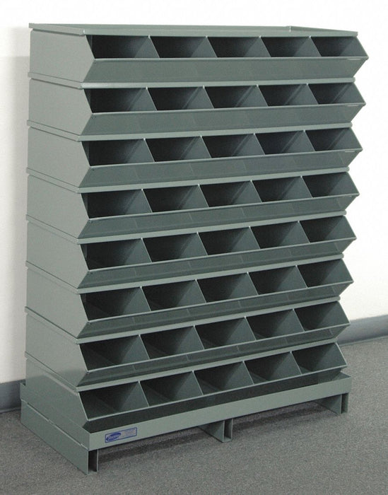 Sectional Bin Unit 40 Gray 46-1/2 in H