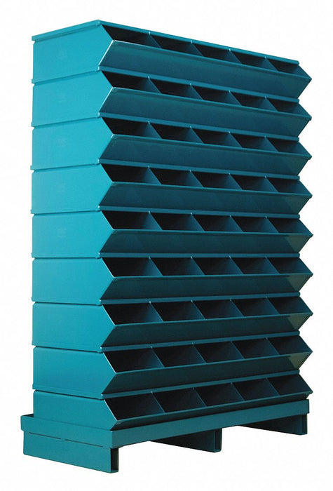 Sectional Bin Unit 45 Blue 52 in H