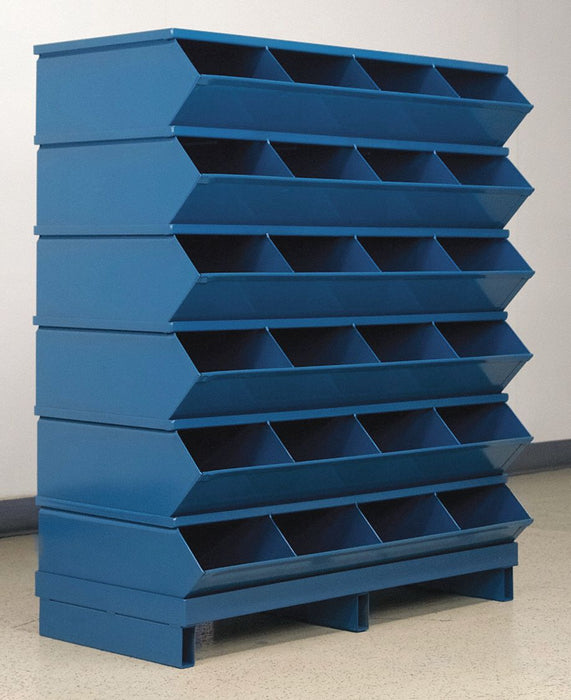 Sectional Bin Unit 24 Blue 44 in H