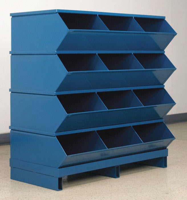 Sectional Bin Unit 12 Blue 38 in H
