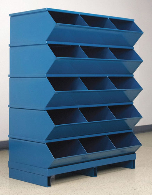 Sectional Bin Unit 15 Blue 46-7/8 in H