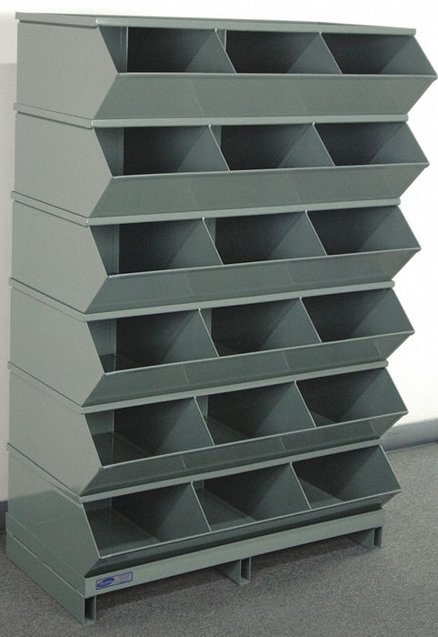 J4638 Sectional Bin Unit 18 Gray 55-3/4 in H