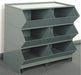 Sectional Bin Unit 6 Gray 35-1/8 in H