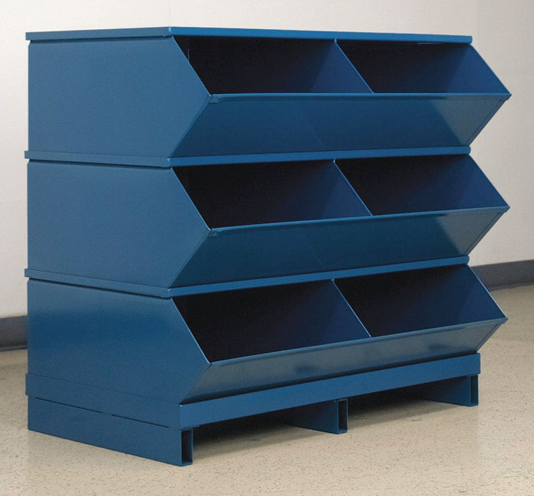 Sectional Bin Unit 6 Blue 35-1/8 in H