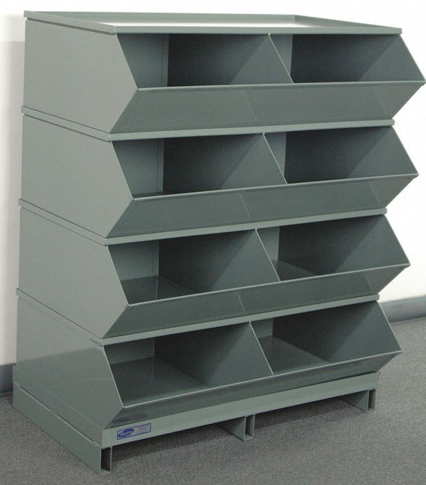 Sectional Bin Unit 8 Gray 46 in H