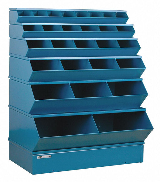 Sectional Bin Unit 28 Blue 53 in H